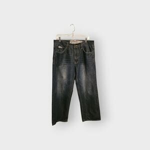 Avirex Men’s Jeans –Size 34/30– Dark Wash with Embroidered Back Pockets VTG Y2K